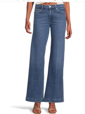 PAIGE Leenah High-Rise Wide-Leg Jeans in Soundcheck Eus/sz 27